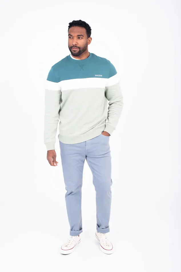 Men Brakeburn Sweatshirts And Hoodies Colour Block Sweatshirt
