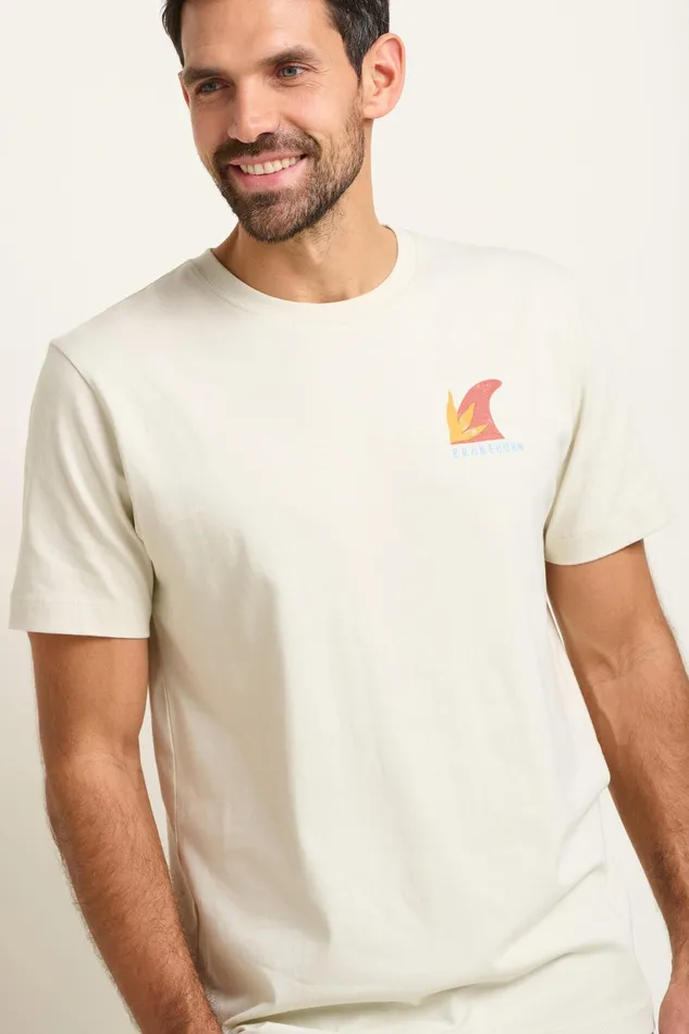 Men Brakeburn TShirts Ecru Palm Graphic Tee
