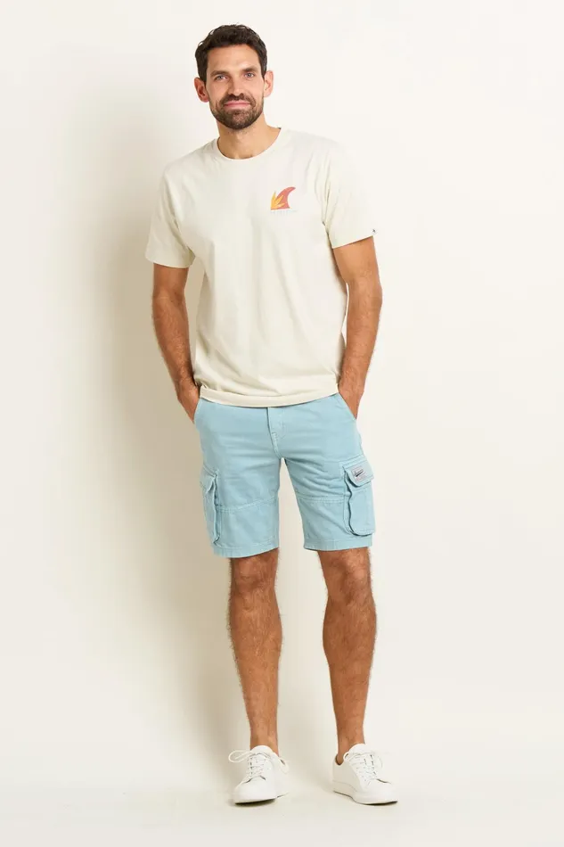 Men Brakeburn TShirts Ecru Palm Graphic Tee