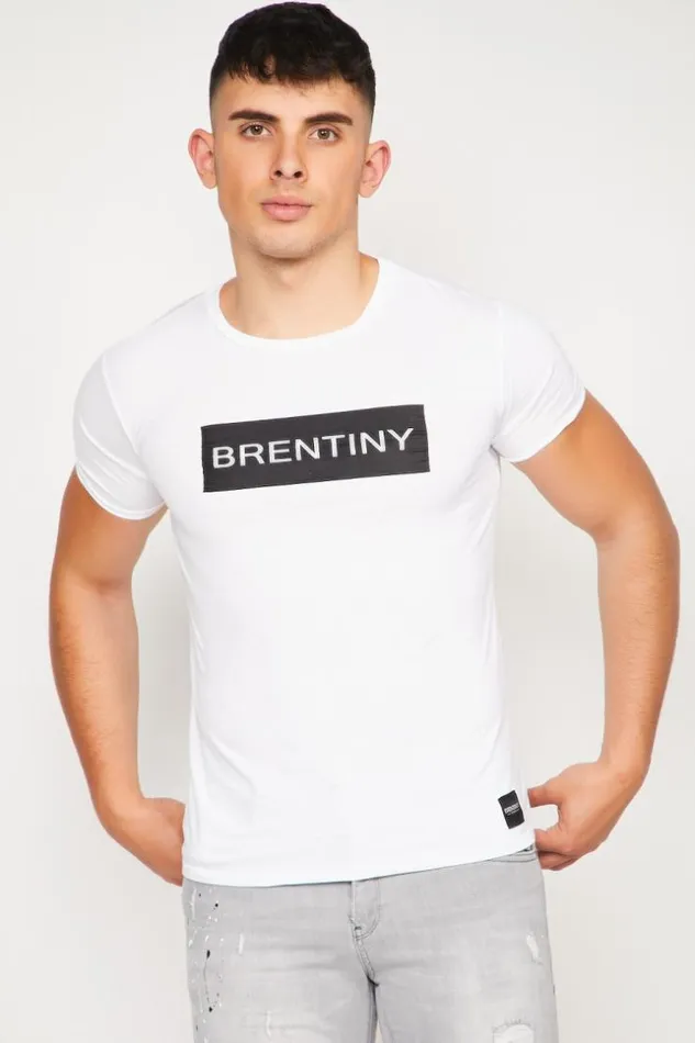 Men Brentiny White TShirt White Brentiny Paris TShirts