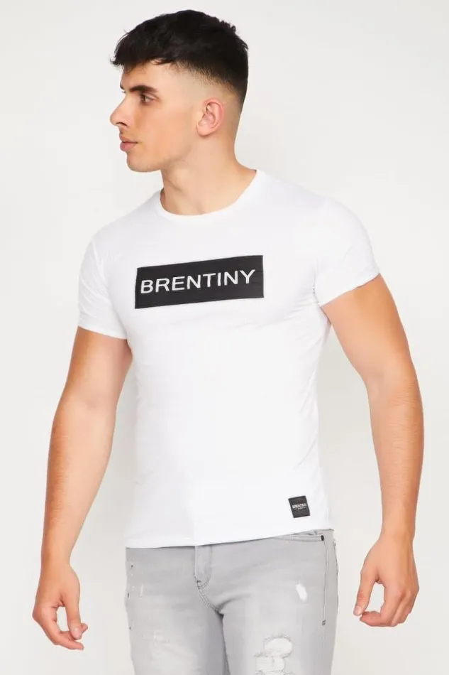 Men Brentiny White TShirt White Brentiny Paris TShirts