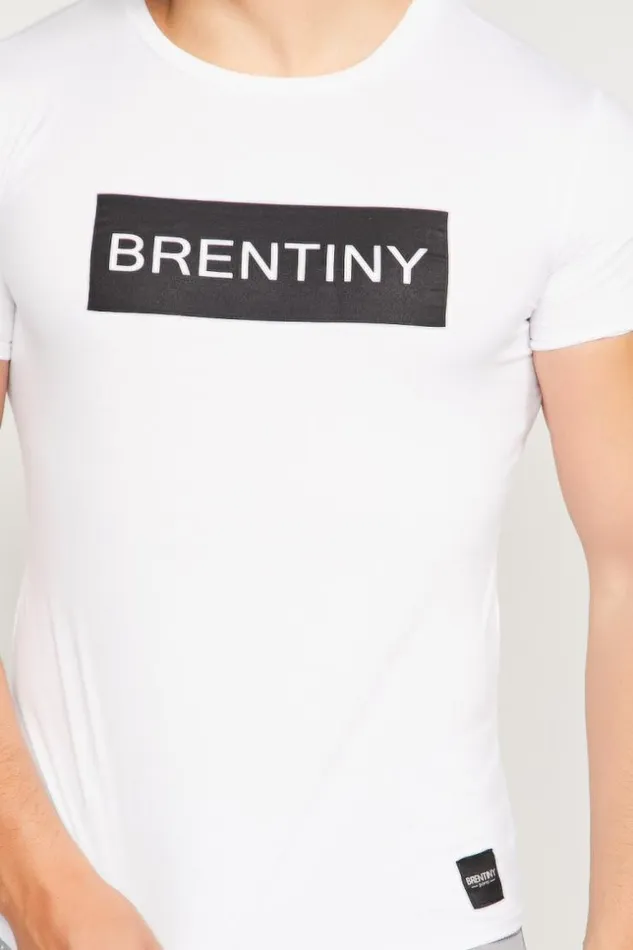 Men Brentiny White TShirt White Brentiny Paris TShirts