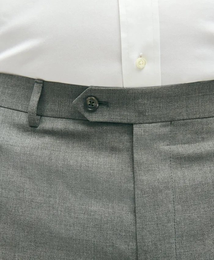 Men Brooks Brothers Explorer Collection Big and Tall Suit Pant Light Grey Brooks Brothers Suits
