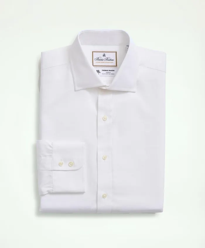 Men Brooks Brothers X Thomas Mason Cotton Pinpoint Oxford English Collar Dress Shirt White Brooks Brothers Dress Shirts Men Brooks Brothers X Thomas Mason Cotton Pinpoint Oxford English Collar Dress Shirt White Brooks Brothers Dress Shirts