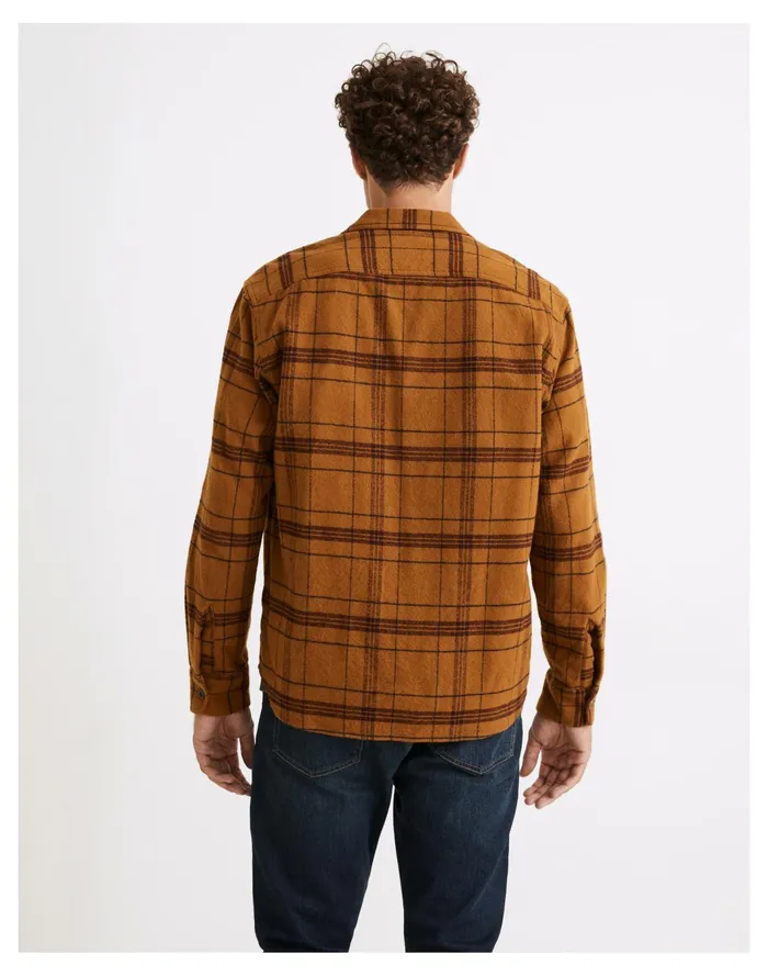 Men Brushed Twill Easy Shirt Jacket Dark Tobacco Madewell Shirts Men Brushed Twill Easy Shirt Jacket Dark Tobacco Madewell Shirts