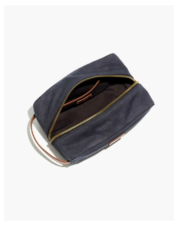 Men Canvas Travel Kit Black Sea Madewell Bags Men Canvas Travel Kit Black Sea Madewell Bags
