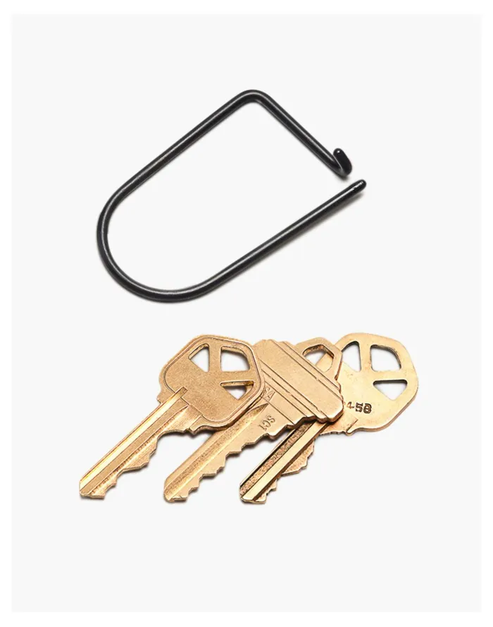 Men Craighill Wilson Carbon Black Keyring Black Madewell Wallets and Accessories Men Craighill Wilson Carbon Black Keyring Black Madewell Wallets and Accessories