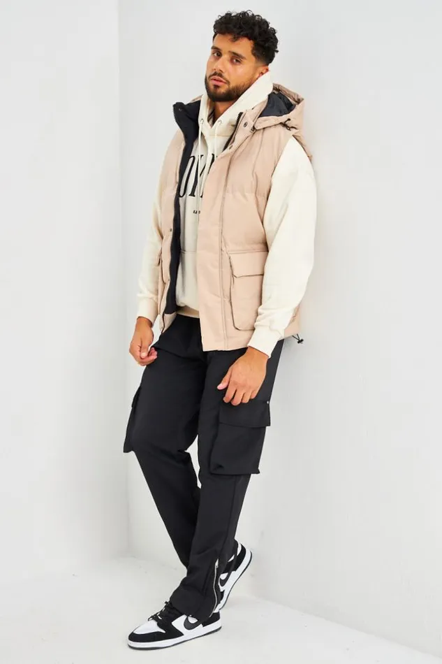 Men Doudoune Beige Sans Manches Beige Brentiny Paris Parkas And Down Jackets Men Doudoune Beige Sans Manches Beige Brentiny Paris Parkas And Down Jackets