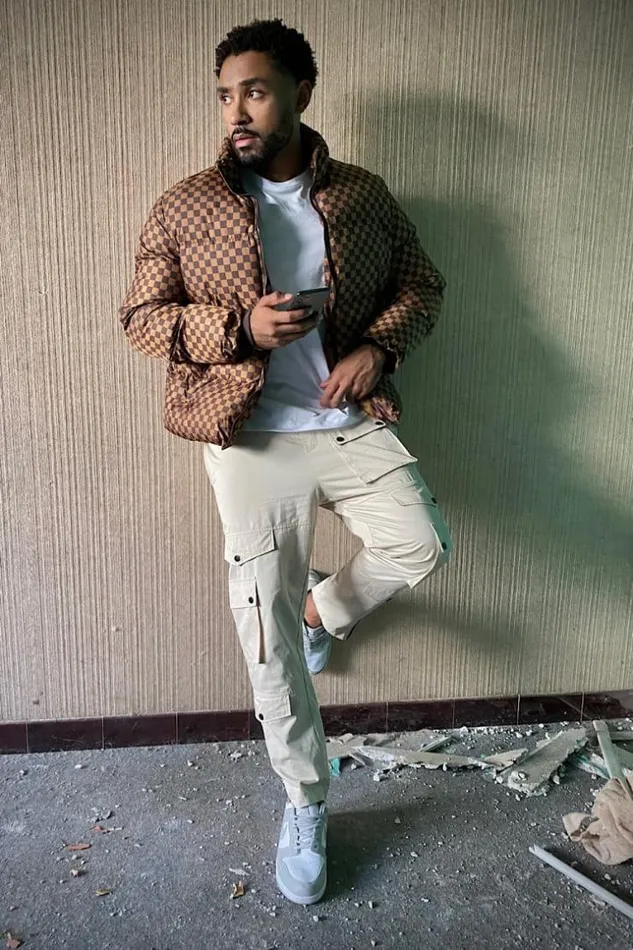 Men Doudoune Matelasse Marron Damier Brown Brentiny Paris Parkas And Down Jackets Men Doudoune Matelasse Marron Damier Brown Brentiny Paris Parkas And Down Jackets