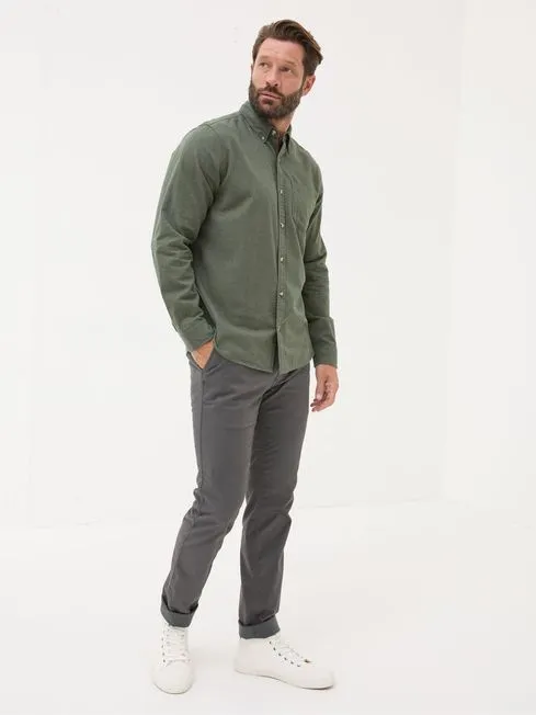 Men Fatface Chinos Heyshott Dark Grey Slim Chinos
