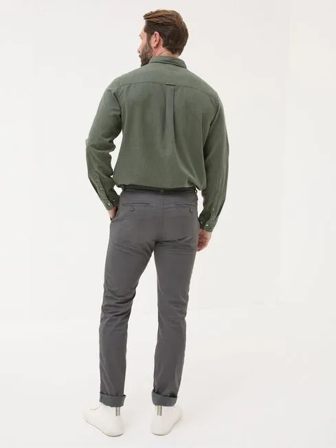 Men Fatface Chinos Heyshott Dark Grey Slim Chinos