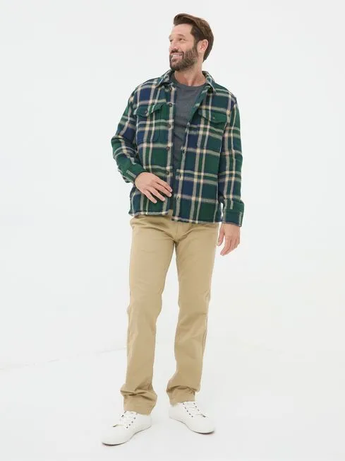 Men Fatface Chinos Stone Beige Modern Coastal Chinos