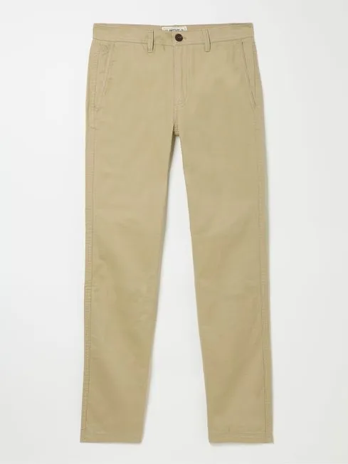 Men Fatface Chinos Stone Beige Modern Coastal Chinos