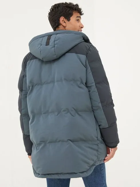 Men Fatface Coats and Jackets Banff Dark Blue Ultimate Coat