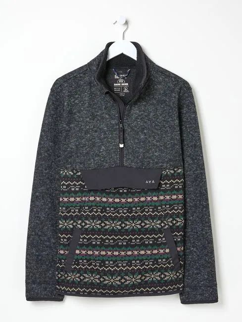 Men Fatface Coats and Jackets Haxby Navy Dark Skies Printed Half Neck Sweatshirt Men Fatface Coats and Jackets Haxby Navy Dark Skies Printed Half Neck Sweatshirt