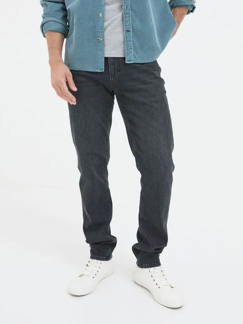 Men Fatface Jeans Black Slim Fit Jeans