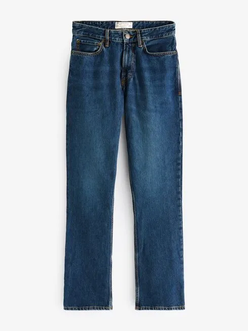 Men Fatface Jeans Blue Straight Mid Wash Jeans