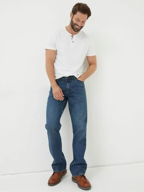 Men Fatface Jeans Dark Blue Bootcut Jeans Men Fatface Jeans Dark Blue Bootcut Jeans