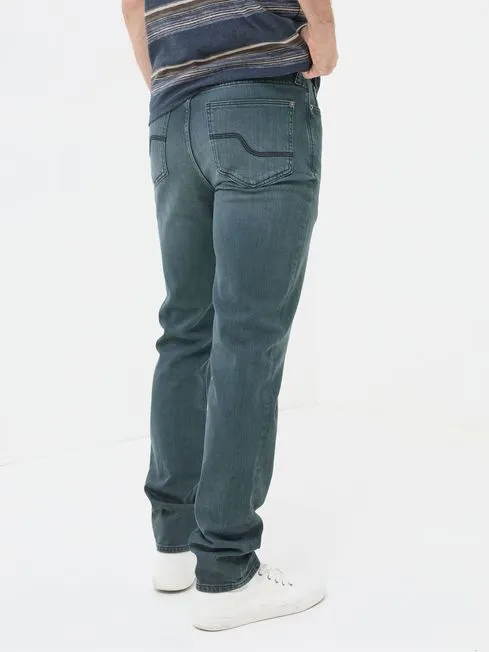 Men Fatface Jeans Dark Teal Blue Slim Fit Jeans