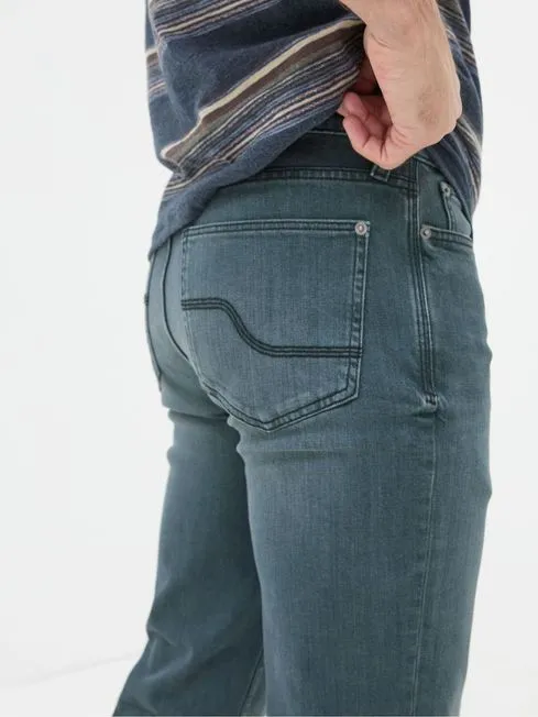 Men Fatface Jeans Dark Teal Blue Slim Fit Jeans