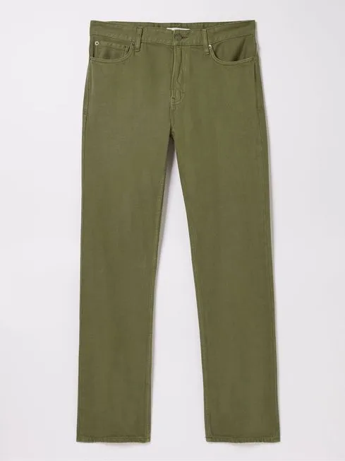 Men Fatface Jeans Green Straight Fit Barton Jeans