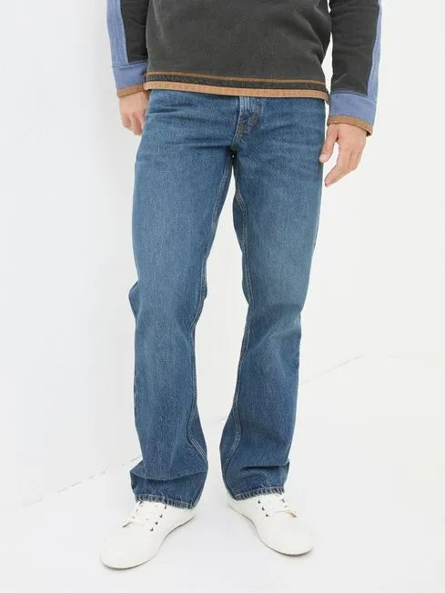 Men Fatface Jeans Indigo Blue Bootcut Jeans