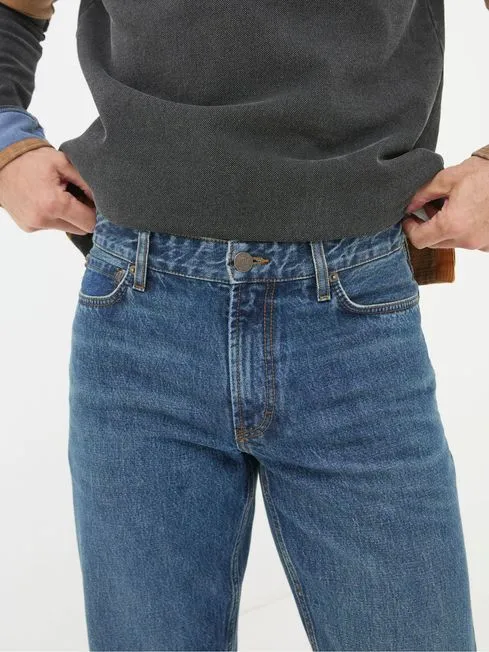 Men Fatface Jeans Indigo Blue Bootcut Jeans