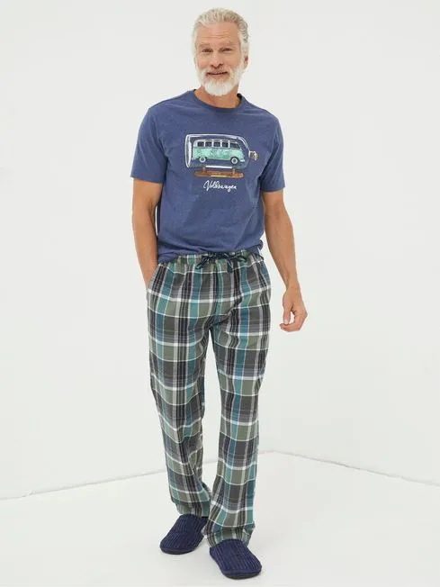 Men Fatface Pajamas and Nightwear Green Southsea Checked Pyjama Bottoms Men Fatface Pajamas and Nightwear Green Southsea Checked Pyjama Bottoms