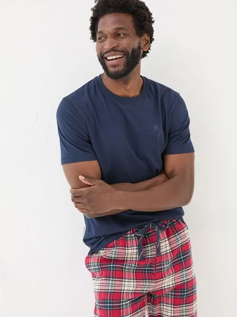 Men Fatface Pajamas and Nightwear Navy Check Pyjama Set Men Fatface Pajamas and Nightwear Navy Check Pyjama Set