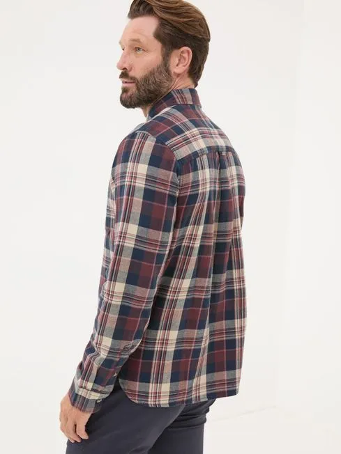 Men Fatface Shirts Burgundy Red Long Sleeve Amble Check 100 Cotton Shirt Men Fatface Shirts Burgundy Red Long Sleeve Amble Check 100 Cotton Shirt
