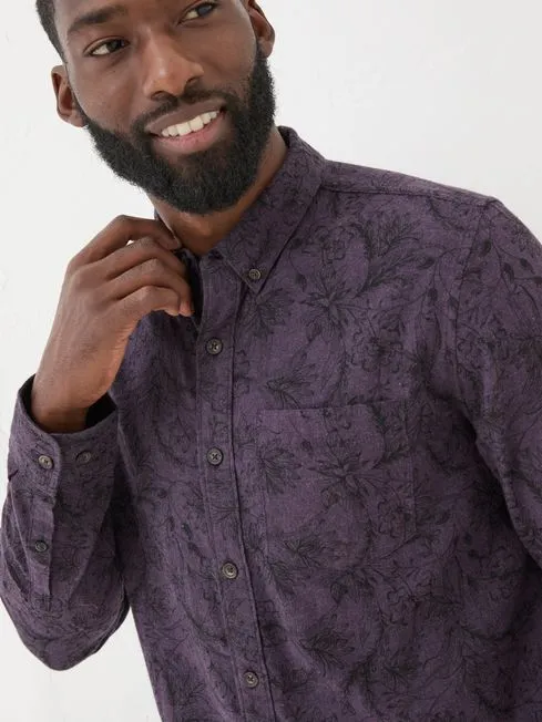 Men Fatface Shirts Purple Long Sleeve Floral Print 100 Cotton Shirt Men Fatface Shirts Purple Long Sleeve Floral Print 100 Cotton Shirt