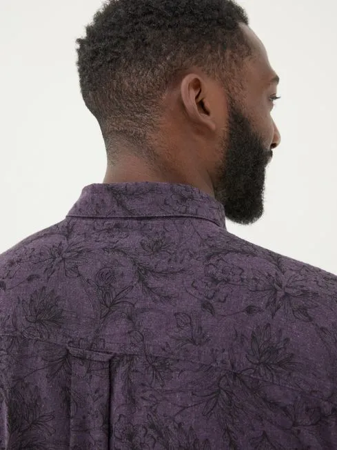 Men Fatface Shirts Purple Long Sleeve Floral Print 100 Cotton Shirt Men Fatface Shirts Purple Long Sleeve Floral Print 100 Cotton Shirt