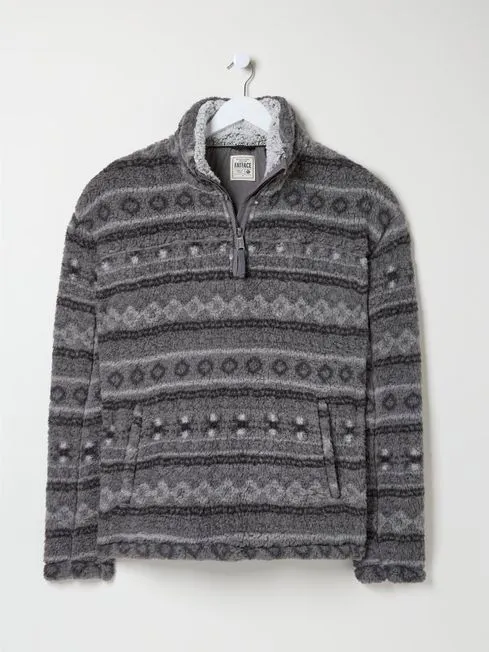 Men Fatface Sweatshirts and Hoodies Charcoal Grey Patterned Sofa Sweatshirt Men Fatface Sweatshirts and Hoodies Charcoal Grey Patterned Sofa Sweatshirt