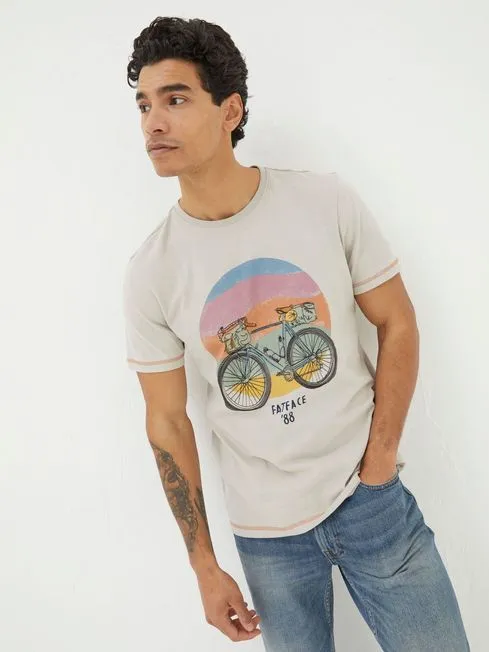 Men Fatface TShirts Grey Gear Up TShirt Men Fatface TShirts Grey Gear Up TShirt