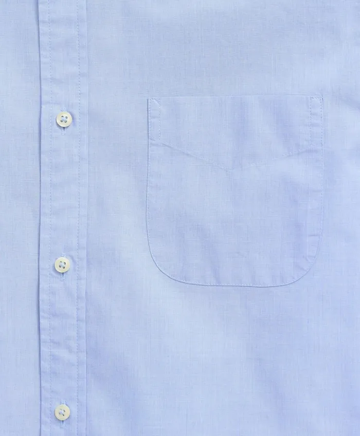 Men Friday Shirt Poplin EndOnEnd Light Blue Brooks Brothers Sport Shirts