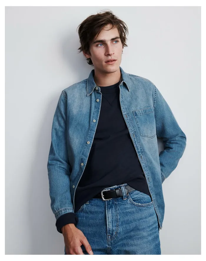 Men Garment Dyed Allday Crewneck Pocket Tee Twilight Madewell Tees Men Garment Dyed Allday Crewneck Pocket Tee Twilight Madewell Tees