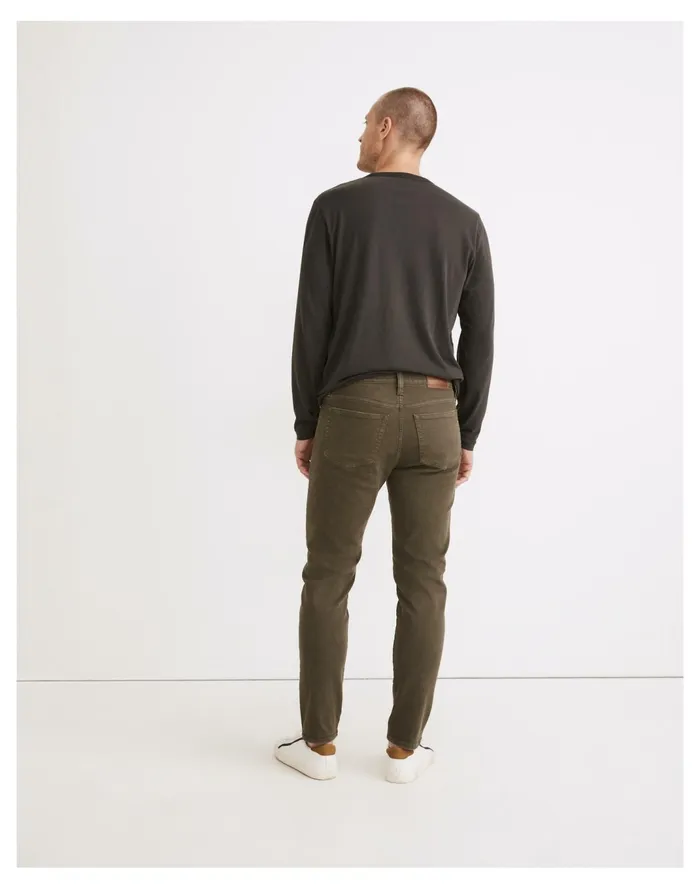Men Garment Dyed Relaxed Taper Jeans Deep Green Madewell Jeans Men Garment Dyed Relaxed Taper Jeans Deep Green Madewell Jeans