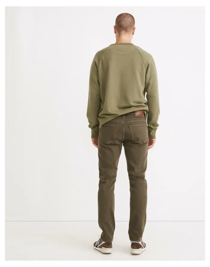 Men Garment Dyed Slim Jeans Deep Green Madewell Pants Men Garment Dyed Slim Jeans Deep Green Madewell Pants