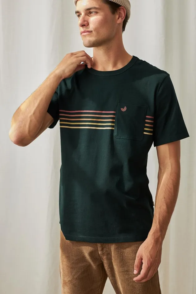 Men Garryvoe 8211 Dark Green TWOTHIRDS TShirts