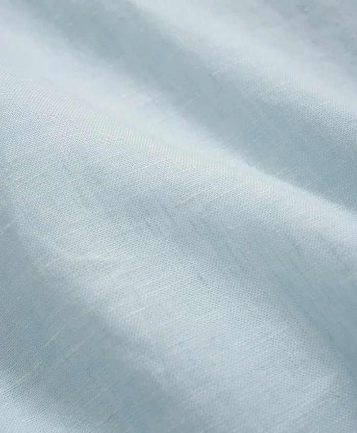Men Irish Linen ShortSleeve Sport Shirt Aqua Brooks Brothers Sport Shirts