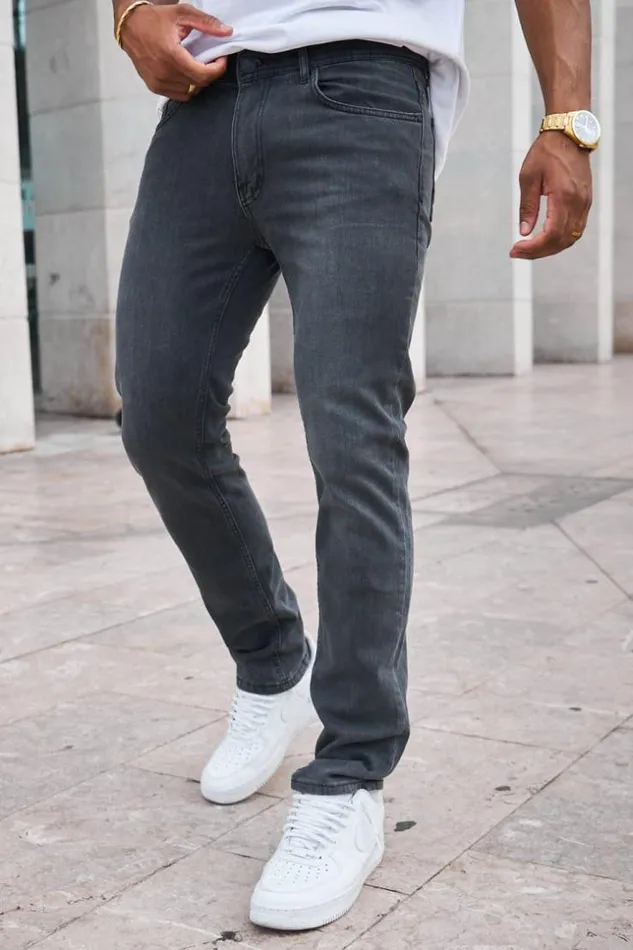 Men Jean Gris Dlav Grey Brentiny Paris Jeans