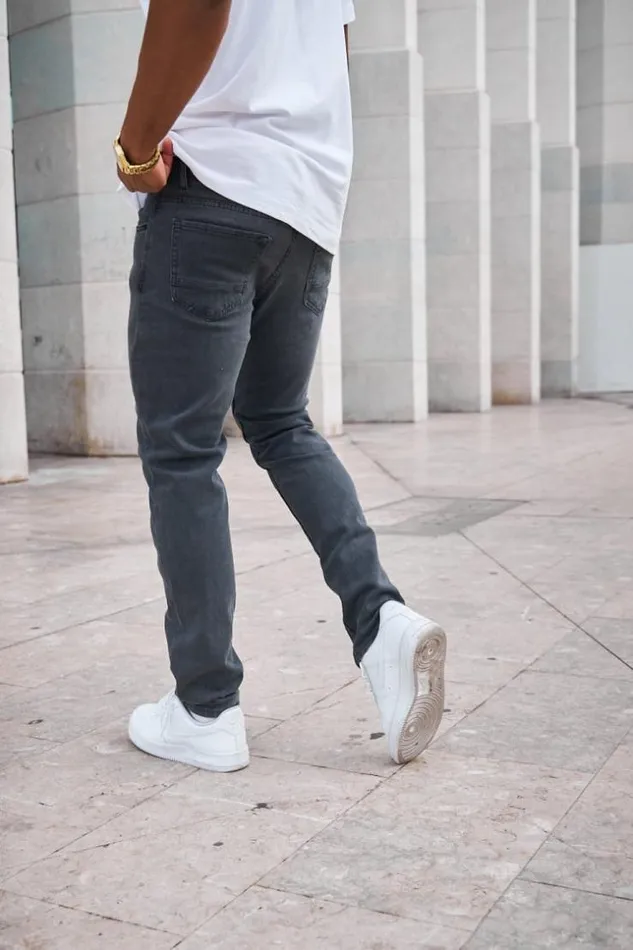 Men Jean Gris Dlav Grey Brentiny Paris Jeans
