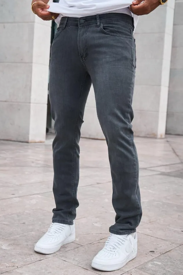 Men Jean Gris Dlav Grey Brentiny Paris Jeans