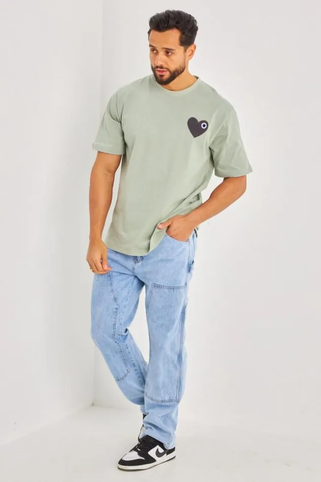 Men Jeans Baggy Poche Cargo Bleu Bleuclair Brentiny Paris Jeans