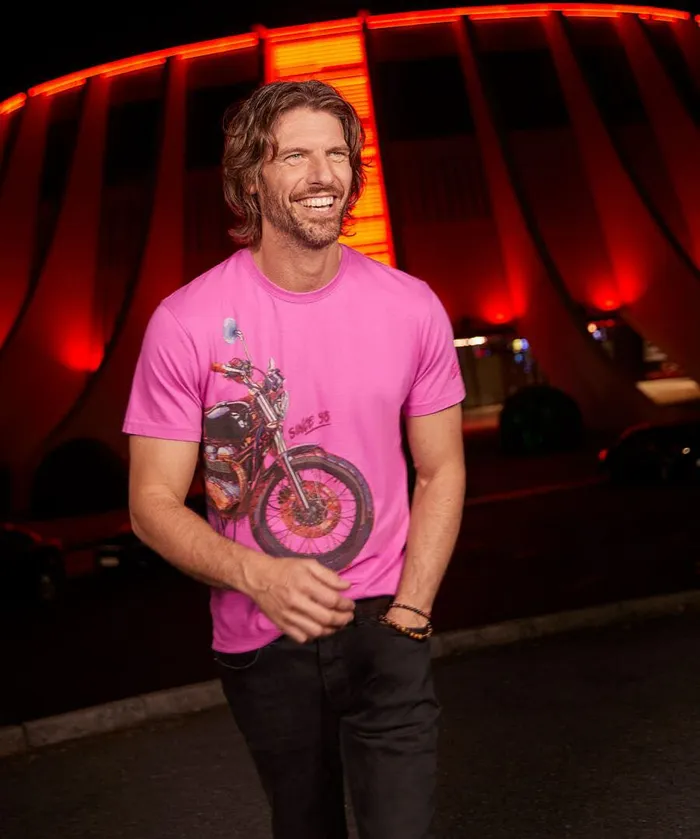 Men Joe Browns Burner Tee Pink Men Joe Browns Burner Tee Pink