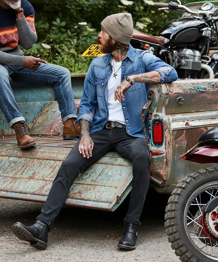 Men Joe Browns Loved And Lived In Denim Shirt Blue Men Joe Browns Loved And Lived In Denim Shirt Blue