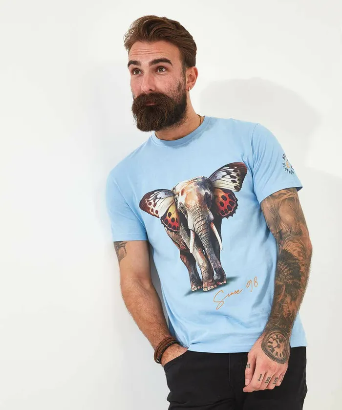 Men Joe Browns Metamorphosis Tee Blue
