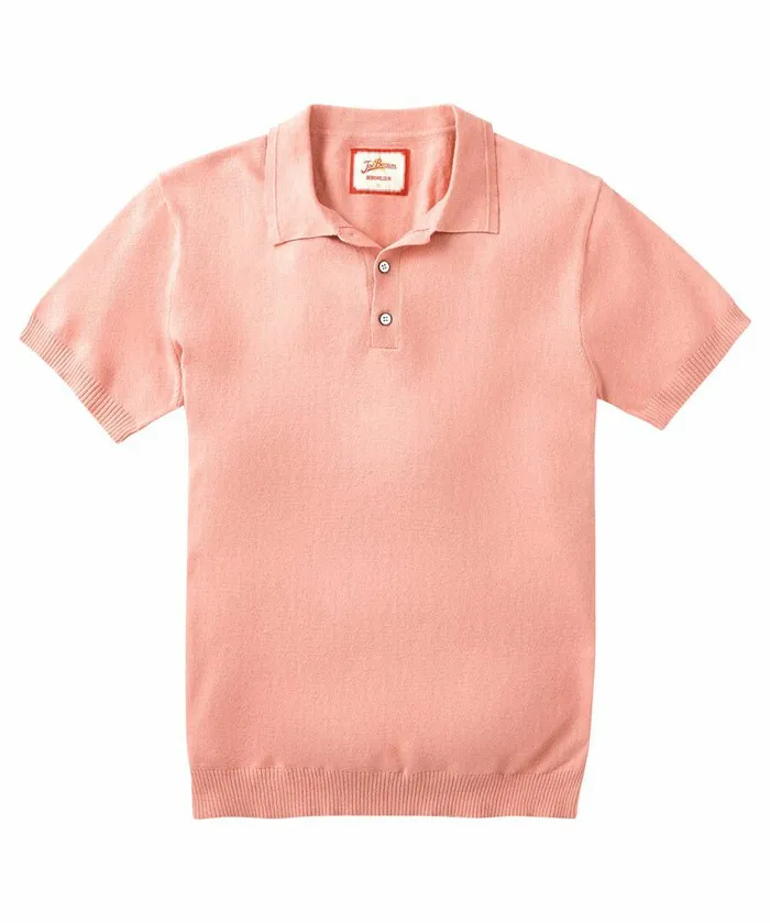 Men Joe Browns Superb Knitted Polo Shirt Pink Men Joe Browns Superb Knitted Polo Shirt Pink