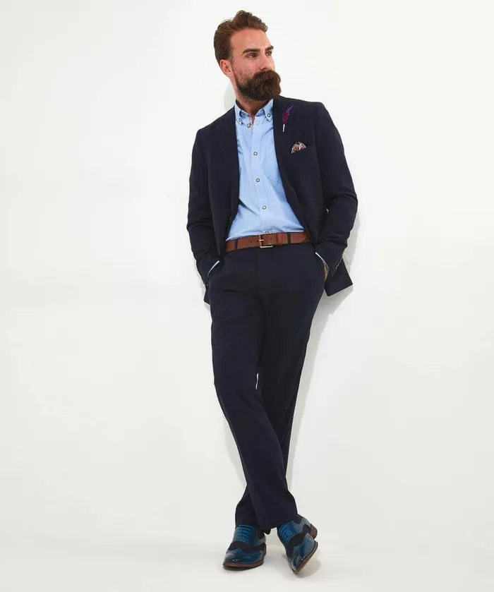 Men Joe Browns Terrific Textured Blazer Blue