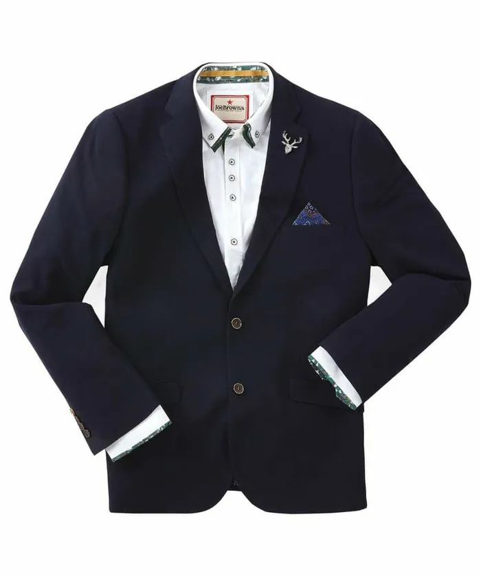 Men Joe Browns Terrific Textured Blazer Blue Men Joe Browns Terrific Textured Blazer Blue